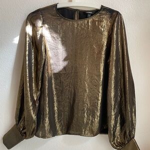 Gold blouse size XS
